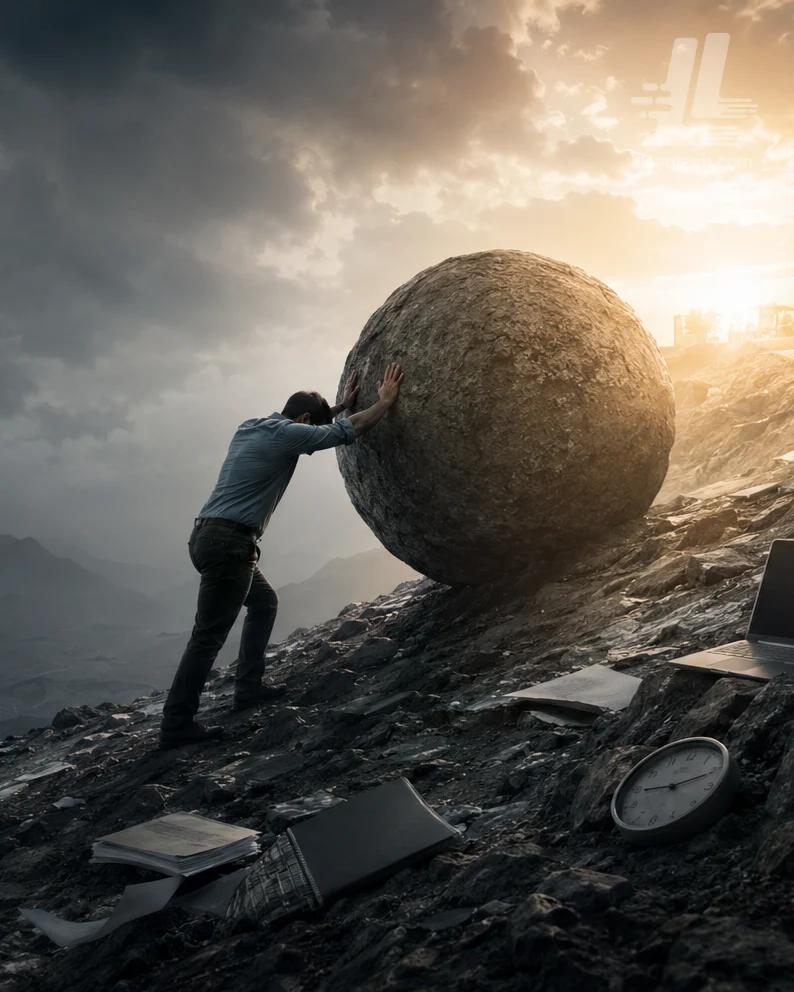 Quando o trabalho se transforma na pedra de Sísifo